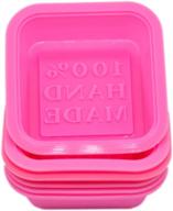 🧼 6-pack of handmade square silicone soap molds - perfect for diy soap making logo