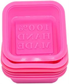 img 3 attached to 🧼 6-Pack of Handmade Square Silicone Soap Molds - Perfect for DIY Soap Making