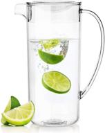 🥤 youngever clear plastic pitcher with lid - 2 quarts, perfect for iced tea, sangria, lemonade, and more logo