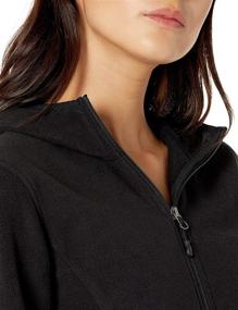 img 2 attached to 🧥 Stay Warm and Stylish with the Amazon Essentials Women's Long-Sleeve Hooded Full-Zip Polar Fleece Jacket