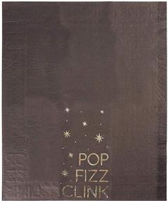 img 1 attached to 🎉 Premium Gold Foil Festive Cocktail Napkins - 50 Pack, 4 x 8 Inches