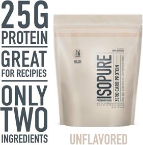 img 3 attached to Isopure Zero Carb Unflavored Whey Protein Isolate - 25g Protein, Keto-Friendly, GMO Free - 1lb Pack (No Added Flavors/Sweeteners/Colors)