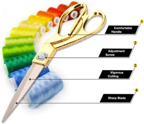 img 2 attached to 🎀 Premium Gold Ribbon Cutting Scissors: Giant, Large, Heavy Duty - Perfect for Ceremonies, Fabrics, Plastic & Cardboard