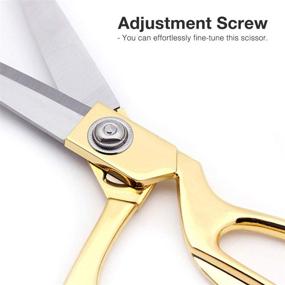 img 1 attached to 🎀 Premium Gold Ribbon Cutting Scissors: Giant, Large, Heavy Duty - Perfect for Ceremonies, Fabrics, Plastic & Cardboard