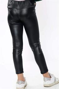 img 1 attached to Loxdonz Stretch Waisted Leggings Trousers Girls' Clothing