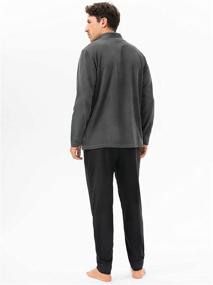 img 3 attached to Stay Cozy with DAVID ARCHY Turtleneck Nightwear for a Comfortable Sleep