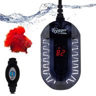 hygger 50w mini submersible digital display aquarium heater: compact, fast heating & thermoregulation for 🐠 small fish tanks, with external controller & built-in thermometer - ideal for betta and turtle tanks logo