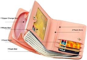 img 3 attached to Stylish Women's Wallets with Zipper & Patterned Holder - Ideal for Girls