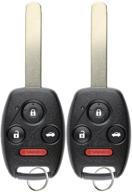 🔑 keylessoption kr55wk49308 replacement key fob with uncut ignition key (pack of 2) logo