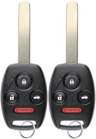 img 3 attached to 🔑 KeylessOption KR55WK49308 Replacement Key Fob with Uncut Ignition Key (Pack of 2)