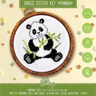 🐼 easy cross stitch kit 'panda' with pattern for beginners logo