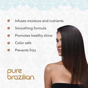 img 2 attached to Pure Brazilian Deep Conditioning Masque - Keratin Hair Treatment with Acai and Arginine (8 fl oz / 236 mL)