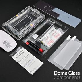img 1 attached to 📱 Защитное стекло для экрана Dome Glass Samsung Galaxy S21: HD-ясность, 3D изогнутый край, улучшенная совместимость с ультразвуковым сканером отпечатка пальца - две штуки