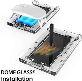 img 2 attached to 📱 Защитное стекло для экрана Dome Glass Samsung Galaxy S21: HD-ясность, 3D изогнутый край, улучшенная совместимость с ультразвуковым сканером отпечатка пальца - две штуки