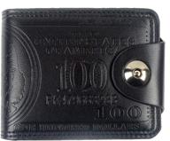 popuct dollar bifold wallet black small logo