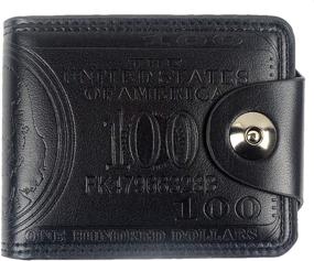 img 4 attached to POPUCT Dollar Bifold Wallet Black Small