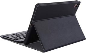img 1 attached to 🔌 iZiZ Smart Keyboard Case for iPad Mini 2/3/4/5 - Black | Integrated iPad Mini Case with Keyboard and Pencil Holder