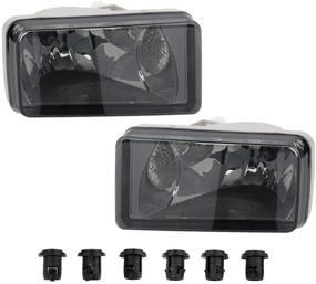 img 4 attached to 🔦 Mayasaf Smoked Lens Fog Light Pair for Chevy 2007-2014 Silverado/Suburban/Avalanche/Tahoe, GMC 2007-2014 Sierra/Yukon, 2007-2008 Escalade - Bumper Fog Lamp Upgrade