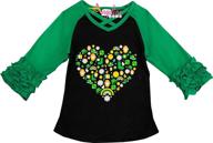 🍀 boutique st. patrick's t-shirt for toddler girls - leprechaun-themed clothing logo