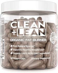 img 1 attached to 🌱 Clean+Lean-Органический жиросжигатель от FitFarm USA: Полное органическое решение для сжигания жира для здорового похудения + полезные свойства для иммунитета! Без глютена и веганское