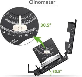 img 1 attached to 🧭 Proster IP65 Compass with Sighting Clinometer - Professional Military Metal Camping Compass, Waterproof & Carry Bag Included, Ideal for Camping, Hunting, Hiking, and Geology Activities