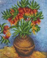 🌺 vincent van gogh flowers 3d bead embroidery kit – needlepoint tapestry handcraft kit logo