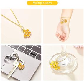 img 2 attached to Honeycomb Pendants Necklace Bracelet Accessories