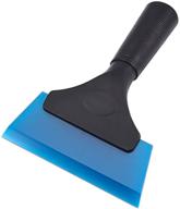 ehdis small blue rubber window tint squeegee for 🚗 cars, glass, mirrors, showers, and auto windows - 5 inch logo