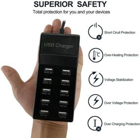 img 1 attached to Multi Port Charger Suitable Smartphone Multi Function