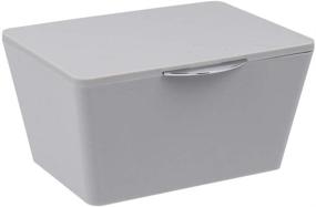 img 4 attached to 📦 WENKO Grey Brasil Decorative Box - Small Bathroom Storage Container with Lid