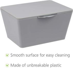 img 3 attached to 📦 WENKO Grey Brasil Decorative Box - Small Bathroom Storage Container with Lid