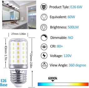 img 3 attached to Refrigerator Candelabra Equivalent Chandelier Non Dimmable