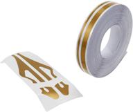 🌟 modengzhe gold pinstripe tape decal - vinyl stripe decorative stickers for automotive, musical instruments, home & garden decoration logo