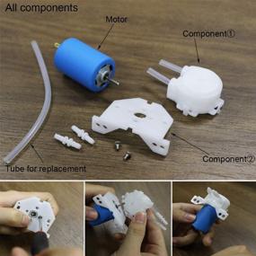 img 3 attached to Treedix Peristaltic Dosing Pump Head: Efficient DC 12v-24v with Hose Connector - Arduino & Aquarium Lab Analytic Compatible