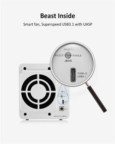 img 2 attached to 📦 TERRAMASTER D2-310 USB Type C External Hard Drive RAID Enclosure - High-Speed USB3.1 (Gen1) 2-Bay RAID Storage with RAID 0/1/Single Support (Diskless)