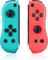 switch joycon controller: wireless joy-pad with motion/wake-up/turbo/nfc function for nintendo switch - l/r control remote gamepad logo