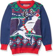 🎄 hilariously festive: hybrid apparel boys' ugly christmas sweater logo