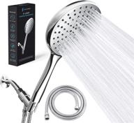 🚿 sparkpod high pressure handheld shower head with hose - ultimate 6-inch rain shower experience - premium adjustable bracket and extra long 6 ft. hose - effortless and tool-less 1-min installation logo