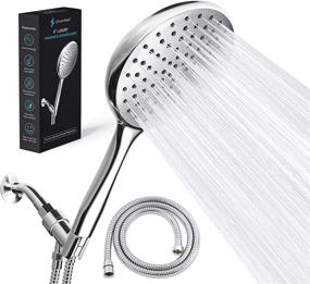 img 4 attached to 🚿 SparkPod High Pressure Handheld Shower Head with Hose - Ultimate 6-Inch Rain Shower Experience - Premium Adjustable Bracket and Extra Long 6 ft. Hose - Effortless and Tool-less 1-Min Installation