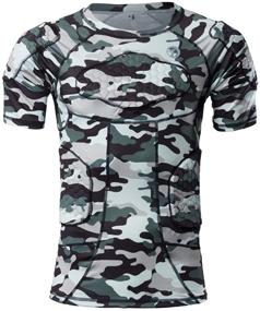 img 4 attached to TUOYR Compression Protector Undershirt Paintball Sports & Fitness in Other Sports