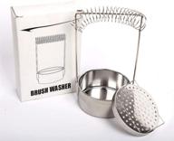 efficient 4-inch brush cleaner with drying rack: a perfect cleaning solution logo