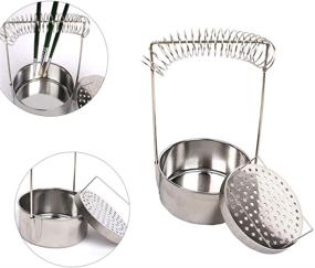 img 1 attached to Efficient 4-Inch Brush Cleaner with Drying Rack: A Perfect Cleaning Solution