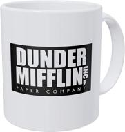 authentic dunder mifflin office ounces by willcallyou: the perfect companion for fans of the office logo