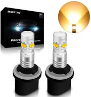 maxgtrs 880 led fog bulb with cree chip and condenser lens - 4300k warm white led fog light for enhanced visibility logo