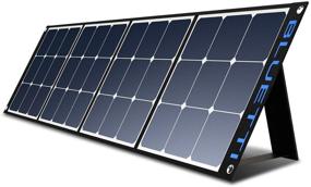 img 4 attached to 🔋 BLUETTI SP200: Переносная солнечная панель 200 Вт для станции питания AC200P/EB70/AC50S/EB150/EB240 - универсальная бесперебойная резервная система питания для активного отдыха на открытом воздухе.