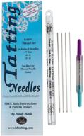 🧵 efficient thread tatting: handy hands 3-piece needle set for ornate designs logo
