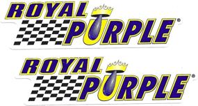 img 1 attached to Royal Purple Racing Decals Stickers