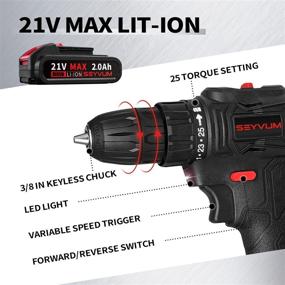 img 3 attached to 🔌 SEYVUM P10 Cordless Brushless Electric Power Tool