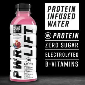 img 3 attached to 🏋️ PWR LIFT Whey Protein Water Sports Drink: Blueberry Pomegranate, Keto, Vitamin B, Electrolytes, Zero Sugar, 16.9 Oz (Pack of 12) - Post-Workout Energy Beverage