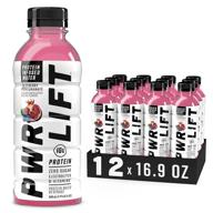 🏋️ pwr lift whey protein water sports drink: blueberry pomegranate, keto, vitamin b, electrolytes, zero sugar, 16.9 oz (pack of 12) - post-workout energy beverage logo
